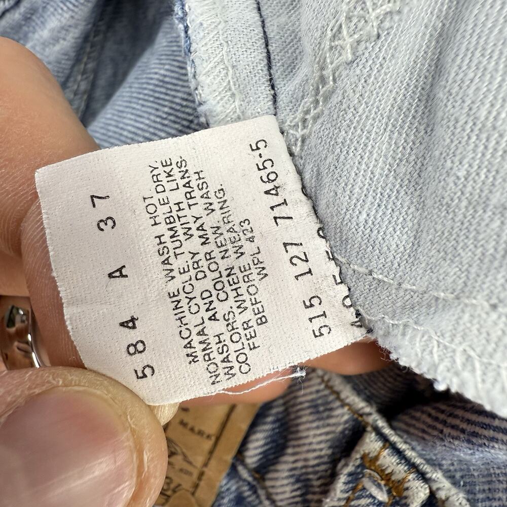 Vintage Levis Jeans Fits 30x33 Blue Acid Wash Orange Tab 40550 550USA Made 80s - Picture 16 of 16